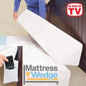 Mattress Wedge Fills the Gap Between the Headboard and the Bed