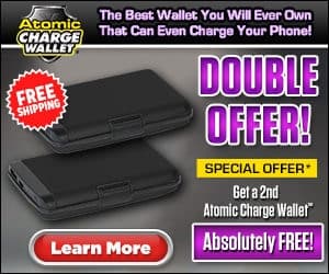 the atomic phone charger and wallet