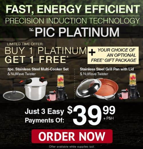 Nuwave Pic Platinum Cooktop Double Offer And Free Bonuses